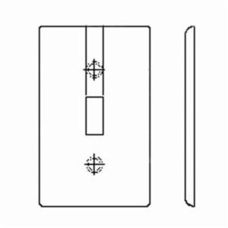 LEVITON Toggle Switch 4 Gang Wall Plate 84012-40